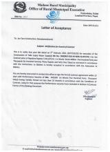 Letter of Acceptance